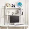 VEVOR Desktop Bookshelf, 2-Tier Desktop Storage Organizer, 37.4" x 12.6" x 35.4" Office Desk Storage Rack Display Shelf, Desktop Bookshelf Hutch with Anti-Slip Feet Pads, for Office, Home & Dorm, White