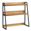 VEVOR Desktop Bookshelf, 2-Tier Desktop Storage Organizer, 37.4" x 12.6" x 35.4" Office Storage Rack Wood Color Display Shelf, Desktop Bookshelf Hutch with Anti-Slip Feet Pads, for Office, Home & Dorm