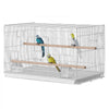 VEVOR 30-inch Flight Bird Cage, Stackable Bird Cage for Small Parrots Canaries Cockatiels Lovebirds Finches Budgies Conures Macaws Pet Travel Birdcage with Handle and Perches