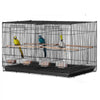 VEVOR 30-inch Flight Bird Cage, Stackable Divided Small Parakeet Cage for Parrots Canaries Cockatiels Lovebirds Finches Budgies Conures Macaws Pet Travel Birdcage with Handle and Perches