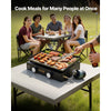 VEVOR Commercial Griddle, 22.4" Heavy Duty Manual Flat Top Griddle, Countertop Gas Grill with Non-Stick Cooking Plate, Countertop Gas Griddle, H-Shaped Burner Restaurant Portable Grill, 13,000 BTU