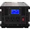 VEVOR Power Inverter, 2500W Modified Sine Wave Inverter, DC 12V to AC 120V Car Converter, with LCD Display, Remote Controller, LED Indicator, AC Outlets Inverter for Truck RV Car Boat Travel Camping