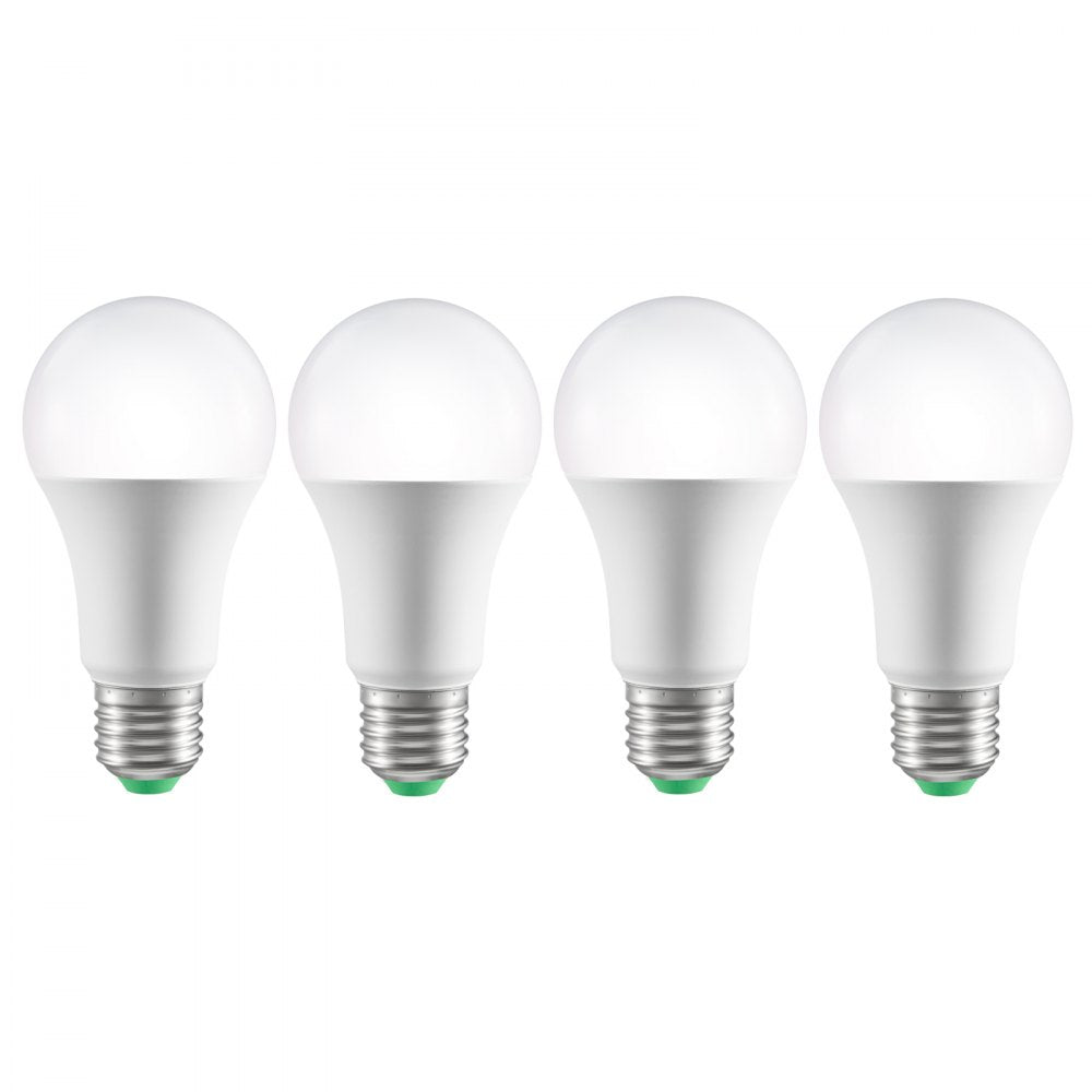 VEVOR Smart Light Bulbs, 4-Pack, 9W Multicolor LED Bulbs, 800 Lumens with Smart Control Compatibility for Vera, Google Assistant, Amazon Alexa, iOS, Android, RGB Color Changing
