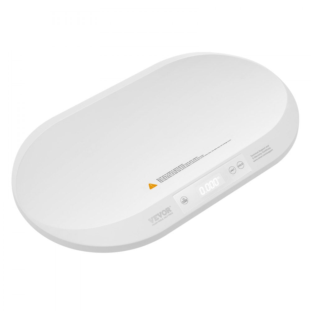 VEVOR Baby Scale, Smart Bluetooth Infant Scale with Measuring Tape, Digital Toddler Scale for Weight and Height Track - with Hold & Tare Function, 5 Units for Babies, Toddlers, Pets, 88LBS Capacity