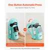 VEVOR Auto Hat Heat Press Machine, with 2pcs Interchangeable Platens, Automatic Open and Release, Touchscreen for Precise Time and Temperature Control, Heat Transfer Printing for Caps, Hats, Green