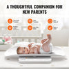 VEVOR Baby Scale, Smart Bluetooth Infant Weight Scale, 2-in-1 Digital Baby Scale for Weighing with Detachable Tray, Hold & Tare Function, 5 Units for Toddler, Pet, 66LBS Capacity (3 x Battery Include)