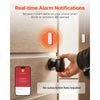VEVOR Door Chime, DC 12V, Wireless Door Open Contact Sensor Alarm Chime with 656 ft Range, Remote Control with App, Doors Ringer Alert for Business, Store, Home, Office (6 Sensors + 1 Receiver)