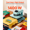VEVOR Auto Heat Press Machine 15 x 15 inch T-Shirt Press Machine Green, Auto Release and Adjustable Pressure, Digital Display, Rapid and Even Heating, for Sublimation, Vinyl, Heat Transfer Projects