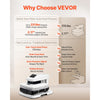 VEVOR Auto Heat Press Machine 15 x 15 inch T-Shirt Press Machine White, Auto Release and Adjustable Pressure, Digital Display, Rapid and Even Heating, for Sublimation, Vinyl, Heat Transfer Projects