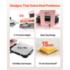 VEVOR Auto Heat Press Machine 15 x 15 inch T-Shirt Press Machine Pink, Auto Release and Adjustable Pressure, Digital Display, Rapid and Even Heating, for Sublimation, Vinyl, Heat Transfer Projects