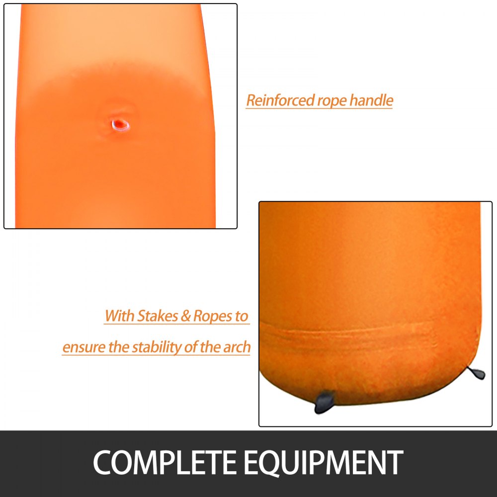 Orange Outdoor Advertising Inflatable Arch Air Blower 19.5FT with Blower