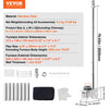 VEVOR Wood Stove, 80 inch, Stainless Steel Camping Tent Stove, Portable Wood Burning Stove with Chimney Pipes & Gloves, 700in³Firebox Hot Tent Stove for Outdoor Cooking and Heating with 8 Pipes