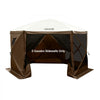 VEVOR Canopy Sidewalls, 5.67 x 4.85 ft, Canopy Tent Walls with Waterproof and Sunlight Protection Layer, One-Sided Window Design, Fit for Outdoor Event Tents, Vendor Booths (3 Sidewalls Only, Brown)