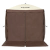 VEVOR Pop Up Gazebo Tent, Pop-Up Screen Tent 4 Sided Canopy Sun Shelter with 4 Removable Privacy Wind Cloths & Mesh Windows, 6x6FT Quick Set Screen Tent with Mosquito Netting, Brown