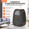 VEVOR Compact Portable Steam Sauna Tent, 1200 Watt Sauna Blanket with Chair & Storage Bag, Home Therapeutic Sauna Tent for Detox Relaxation, Time & Temperature Remote Control Personal Sauna for Home