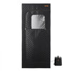 VEVOR Upgraded Portable Steam Sauna for Home, 1 Person Full Body Home Spa Tent with Steamer & 1 Foldable Chairs & Remote & Essential Oil Box,Heavy-Duty Stainless Steel Frame Sauna Box, (Black)