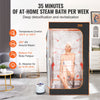 VEVOR Portable Steam Sauna Tent Full Size, 1200W With Visible Window, Personal Sauna Blanket Kit for Home Spa, Detoxify & Soothing Heated Body Therapy,Time&Temperature Remote Control with Chair,Black