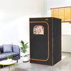 VEVOR Portable Steam Sauna Tent Full Size, 1200W With Visible Window, Personal Sauna Blanket Kit for Home Spa, Detoxify & Soothing Heated Body Therapy,Time&Temperature Remote Control with Chair,Black