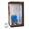 VEVOR Portable Steam Sauna Tent Full Size, 1200W With Visible Window, Personal Sauna Blanket Kit for Home Spa, Detoxify & Soothing Heated Body Therapy,Time&Temperature Remote Control with Chair,Black