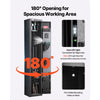VEVOR Gun Safe, Heavy Duty Cold-Rolled Steel Fireproof Rifle Cabinet with Digital Keypad & Key, Large Long Gun Cabinet with Magazine and LED Lighting, Adjustable Racks for Rifles, Pistols, Shotgun