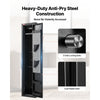 VEVOR Gun Safe, Heavy Duty Cold-Rolled Steel Fireproof Rifle Cabinet with Fingerprint, Digital Keypad & Key, Large Long Gun Cabinet with Magazine and LED, Adjustable Racks for Rifles, Pistols, Shotgun