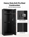 VEVOR 6-8 Gun Safe, Long Gun Cabinet for Rifles and Pistols, Quick Access Rifle Safe with 3 Ammo Slots and 2 Adjustable Racks, Large Digital Cabinet with Key and Password Lock