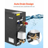 VEVOR Steam Generator, 4 kW Steam Shower System with Controller for Home Sauna Bath Spa, Commercial Auto Drain Kit with Overheat, Dry-Run & Overpressure Protection, 10 Min to 24h Efficient, Black