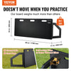 VEVOR Soccer Rebounder Board, 45"X18" Portable Soccer Wall with 2 Angles Rebound, Foldable HDPE Kickback Rebound Board, Soccer Training Equipment for Kids and Adults, Passing & Shooting Practice