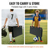 VEVOR Soccer Rebounder Board, 45"X18" Portable Soccer Wall with 2 Angles Rebound, Foldable HDPE Kickback Rebound Board, Soccer Training Equipment for Kids and Adults, Passing & Shooting Practice