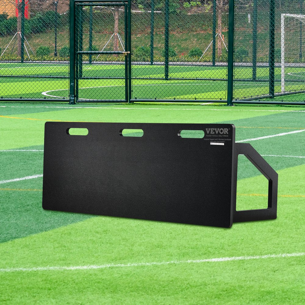 VEVOR Soccer Rebounder Board, 45"X18" Portable Soccer Wall with 2 Angles Rebound, Foldable HDPE Kickback Rebound Board, Soccer Training Equipment for Kids and Adults, Passing & Shooting Practice