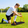 VEVOR Soccer Rebounder Board, 37.4 x 9.8 in Portable Soccer Rebound Wall, Dual Surface Sports Kick Back Trainer, 3 Adjustable Angles, Easy Setup Ball Practice Equipment for Passing & Reaction Skills