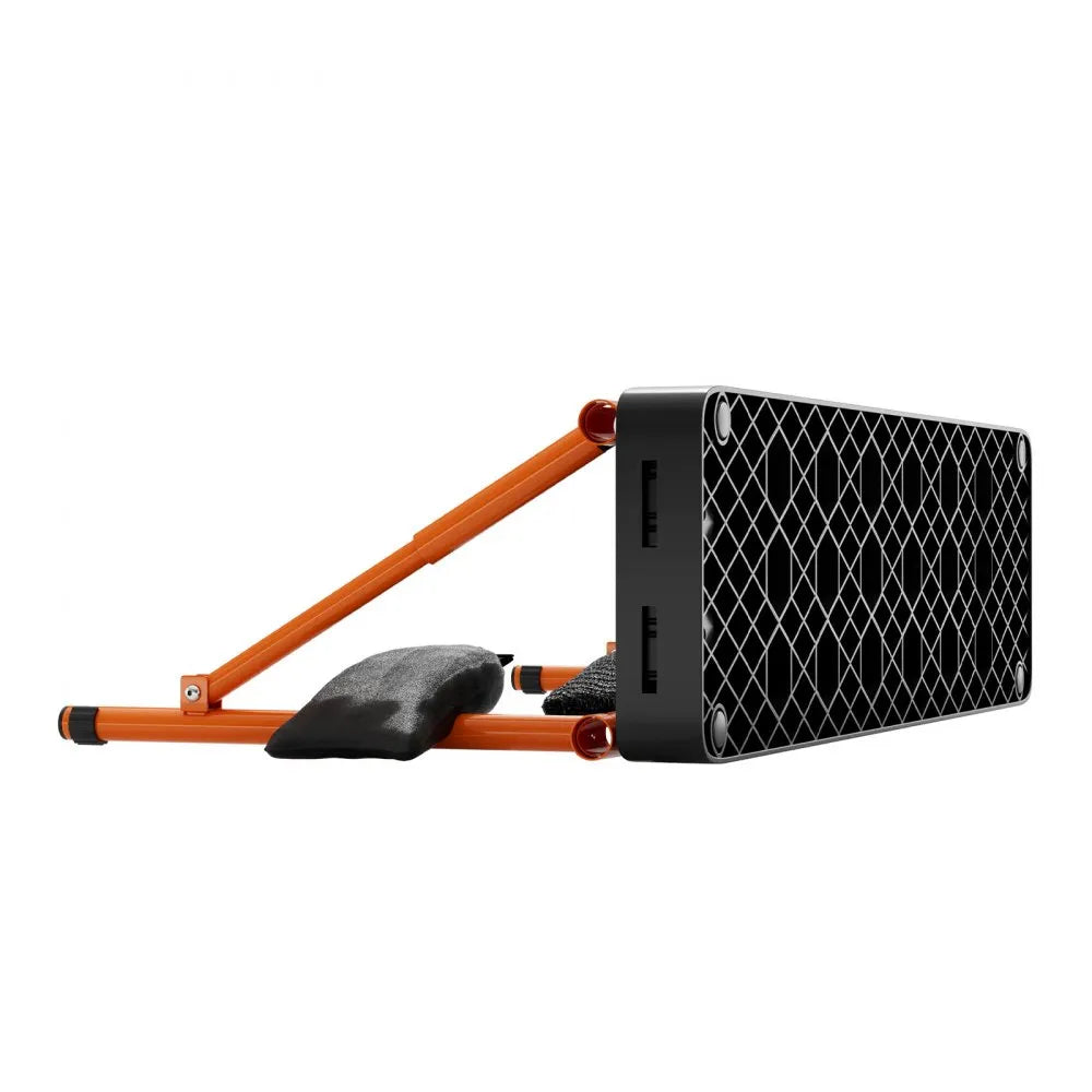 VEVOR Soccer Rebounder Board, 37.4 x 9.8 in Portable Soccer Rebound Wall, Dual Surface Sports Kick Back Trainer, 3 Adjustable Angles, Easy Setup Ball Practice Equipment for Passing & Reaction Skills