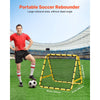 VEVOR Soccer Rebounder Rebound Net, 40"x35"x37" Portable Football Training Gifts, Fully Adjustable Angles Goal Net, Aids & Equipment for Kids Teens & All Ages, Easy Set Up & Perfect Storage