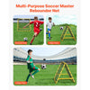 VEVOR Soccer Rebounder Rebound Net, 40"x35"x37" Portable Football Training Gifts, Fully Adjustable Angles Goal Net, Aids & Equipment for Kids Teens & All Ages, Easy Set Up & Perfect Storage