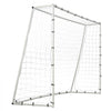 VEVOR Soccer Rebound Trainer, 8x6FT Iron Soccer Training Equipment, Sports Football Rebounder Wall with Double-Sided Rebounding Net & Goal, Perfect for Backyard Practicing, Solo Training, Passing