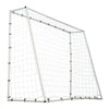 VEVOR Soccer Rebound Trainer, 8x6FT Iron Soccer Training Equipment, Sports Football Rebounder Wall with Double-Sided Rebounding Net & Goal, Perfect for Backyard Practicing, Solo Training, Passing