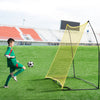 VEVOR Soccer Rebounder, Portable Soccer Trainer, 7x7FT Iron & Polyester Soccer Practice Equipment, Sports Football Rebounder Wall with Portable Bag, Perfect for Team Solo Training, Passing, Volley
