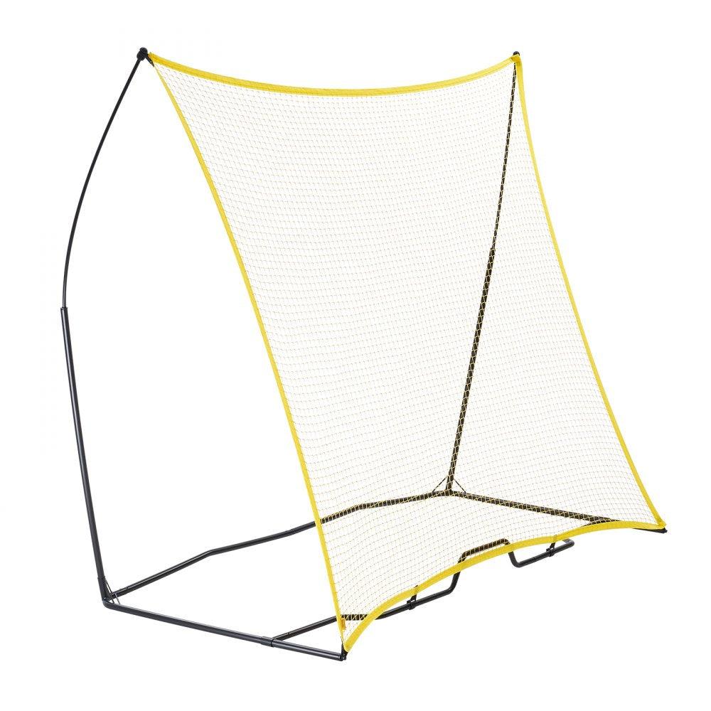 VEVOR Soccer Rebounder, Portable Soccer Trainer, 7x7FT Iron & Polyester Soccer Practice Equipment, Sports Football Rebounder Wall with Portable Bag, Perfect for Team Solo Training, Passing, Volley