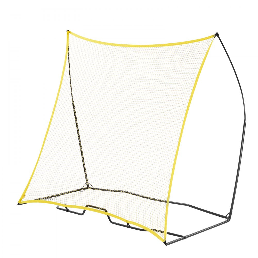 VEVOR Soccer Rebounder, Portable Soccer Trainer, 7x7FT Iron & Polyester Soccer Practice Equipment, Sports Football Rebounder Wall with Portable Bag, Perfect for Team Solo Training, Passing, Volley