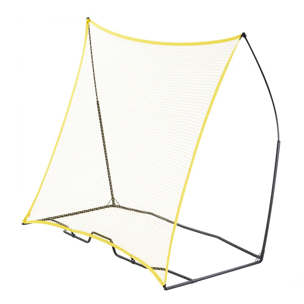 VEVOR Soccer Rebounder, Portable Soccer Trainer, 7x7FT Iron & Polyester Soccer Practice Equipment, Sports Football Rebounder Wall with Portable Bag, Perfect for Team Solo Training, Passing, Volley