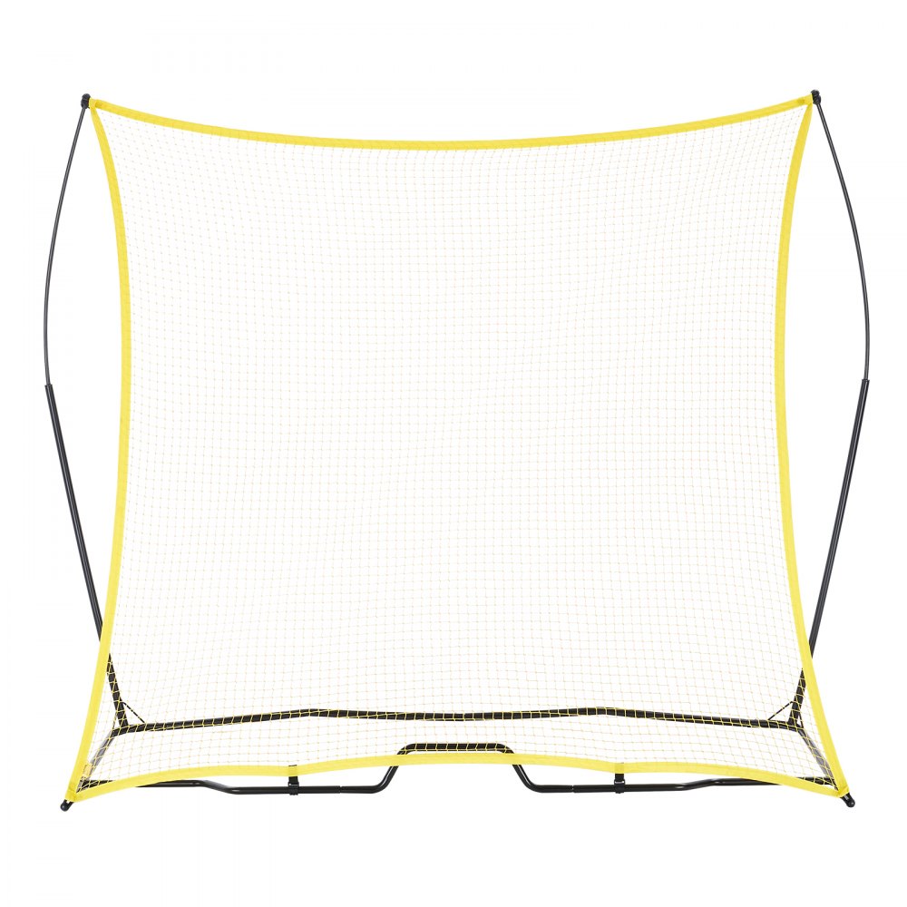 VEVOR Soccer Rebounder, Portable Soccer Trainer, 7x7FT Iron & Polyester Soccer Practice Equipment, Sports Football Rebounder Wall with Portable Bag, Perfect for Team Solo Training, Passing, Volley