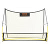 VEVOR Soccer Trainer, 2-IN-1 Portable Soccer Rebounder Net, 71"x40" Iron Soccer Practice Equipment, Sports Football Rebounder Wall with Portable Bag, Perfect for Team Solo Training, Passing, Volley