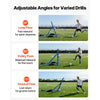 VEVOR Soccer Rebounder Net, Quick-Switch Angle Soccer Goal Rebounder for Control, Passing Practice, Heavy-Duty Iron Frame & PE Net, Easy Setup Ball Training Equipment for Teens&Adults,3.7 x 3.7 ft