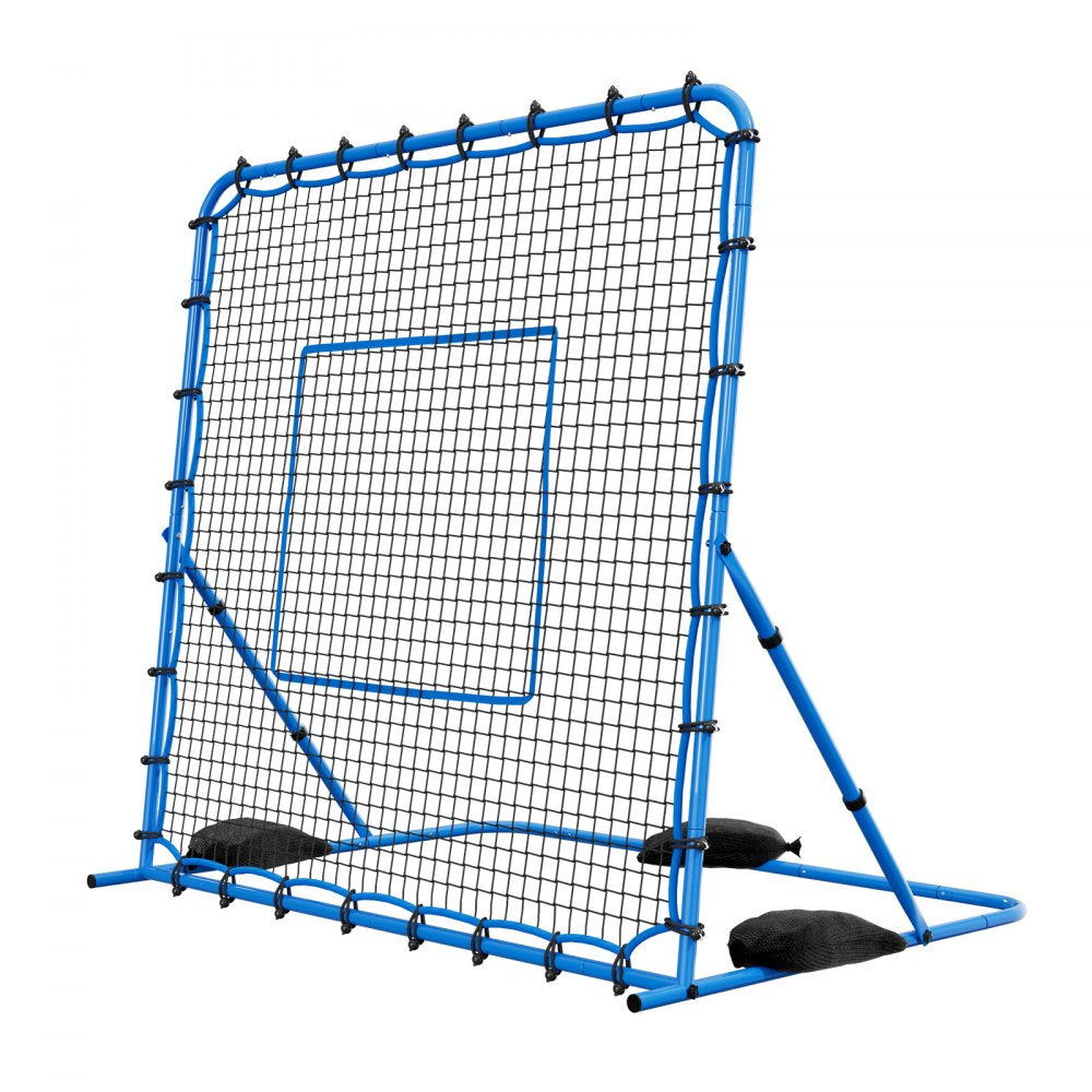VEVOR Soccer Rebounder Net, Quick-Switch Angle Soccer Goal Rebounder for Control, Passing Practice, Heavy-Duty Iron Frame & PE Net, Easy Setup Ball Training Aids & Equipment for Teens&Adults,7 x 6 ft