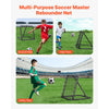 VEVOR Soccer Rebounder Rebound Net, Kick-Back 34"x34", Portable Football Training Gifts, Fully Adjustable Angles Goal Net, Aids & Equipment for Kids Teens & All Ages, Easy Set Up & Perfect Storage