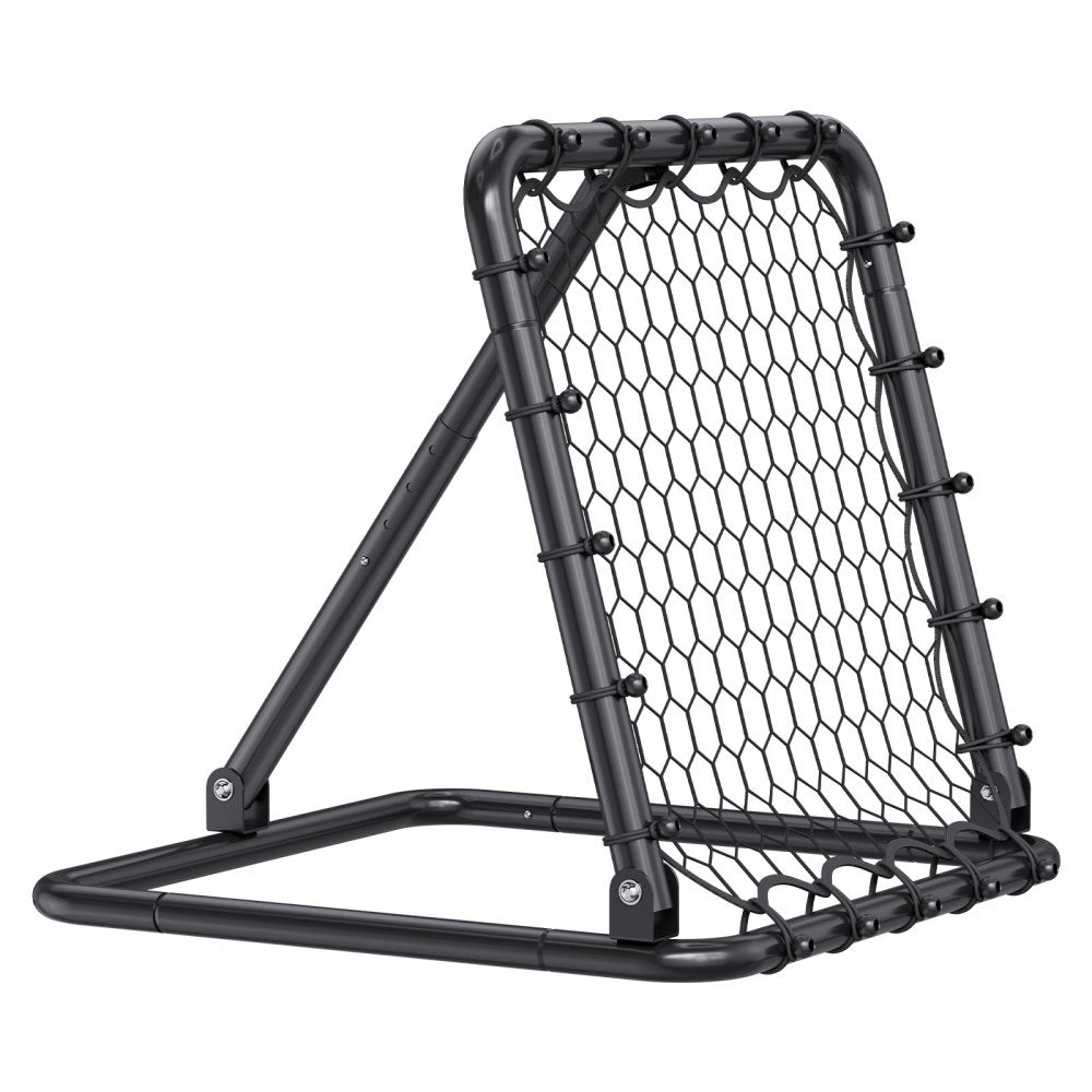 VEVOR Soccer Rebounder Rebound Net, Kick-Back 34"x34", Portable Football Training Gifts, Fully Adjustable Angles Goal Net, Aids & Equipment for Kids Teens & All Ages, Easy Set Up & Perfect Storage