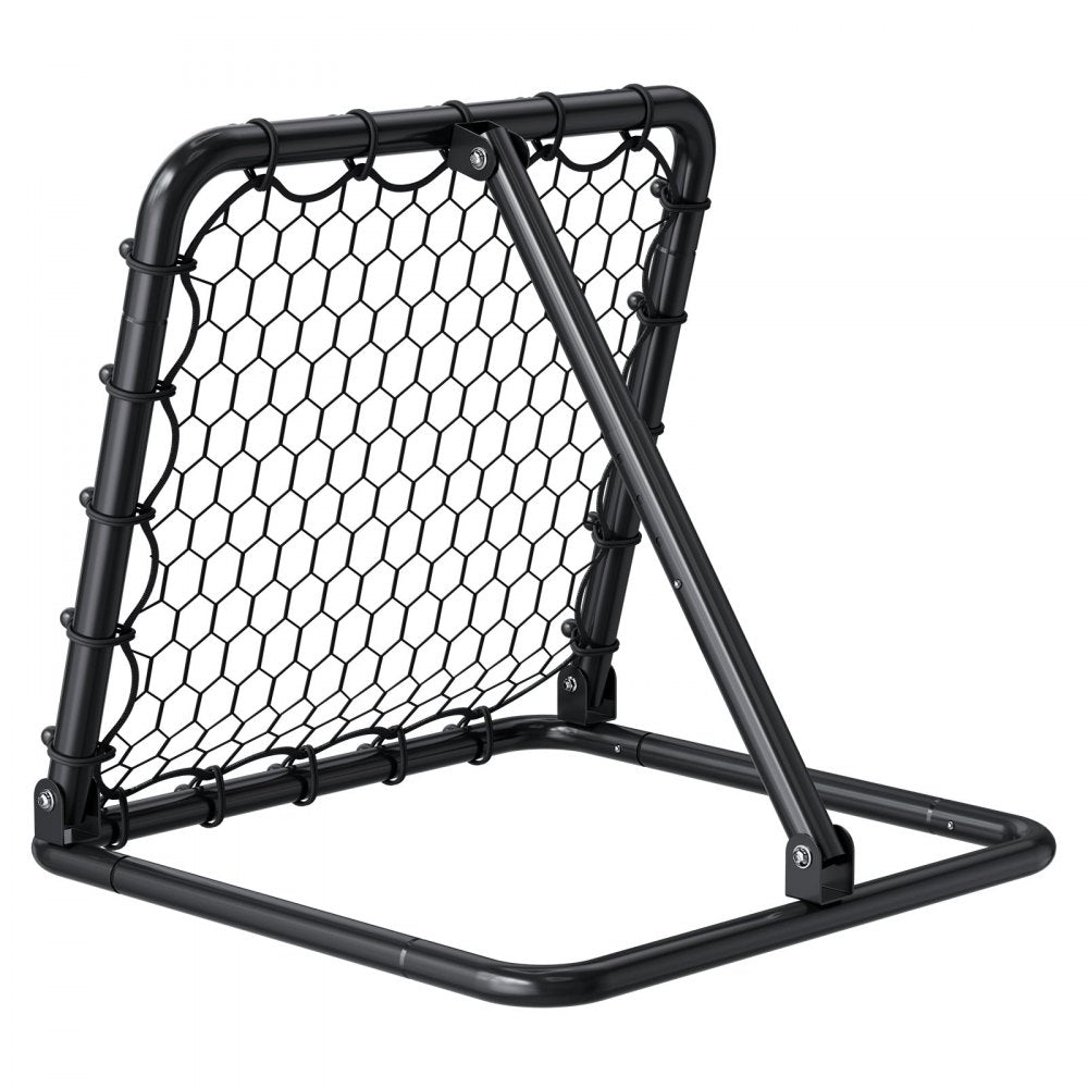 VEVOR Soccer Rebounder Rebound Net, Kick-Back 34"x34", Portable Football Training Gifts, Fully Adjustable Angles Goal Net, Aids & Equipment for Kids Teens & All Ages, Easy Set Up & Perfect Storage