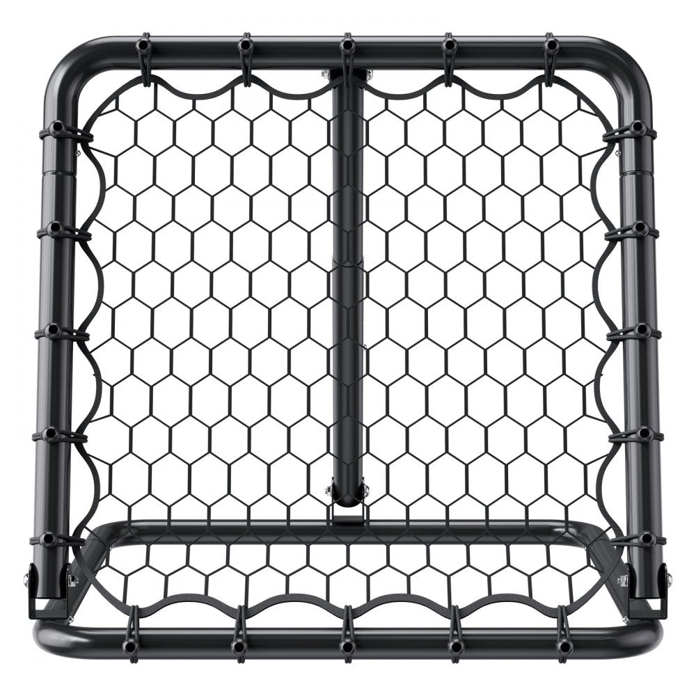 VEVOR Soccer Rebounder Rebound Net, Kick-Back 34"x34", Portable Football Training Gifts, Fully Adjustable Angles Goal Net, Aids & Equipment for Kids Teens & All Ages, Easy Set Up & Perfect Storage
