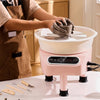 VEVOR Pottery Wheel, 350W Electric Wheel for Pottery with Foot Pedal and LCD Touch Screen,10 inch Pottery Forming Machine,  Direct Drive Ceramic Wheel with 3 Support Legs for DIY Art Craft, Pink