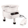 VEVOR Pottery Wheel, 10 inch Pottery Forming Machine, Direct Drive Ceramic Wheel with 3 Support Legs for DIY Art Craft, 350W Electric Wheel for Pottery with Foot Pedal and LCD Touch Screen, White